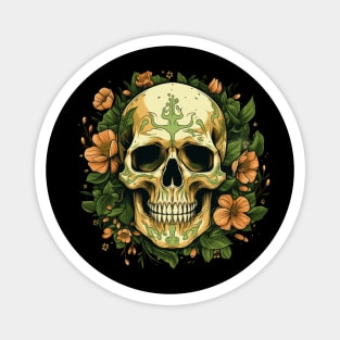 Bold Skull tattoo Magnet